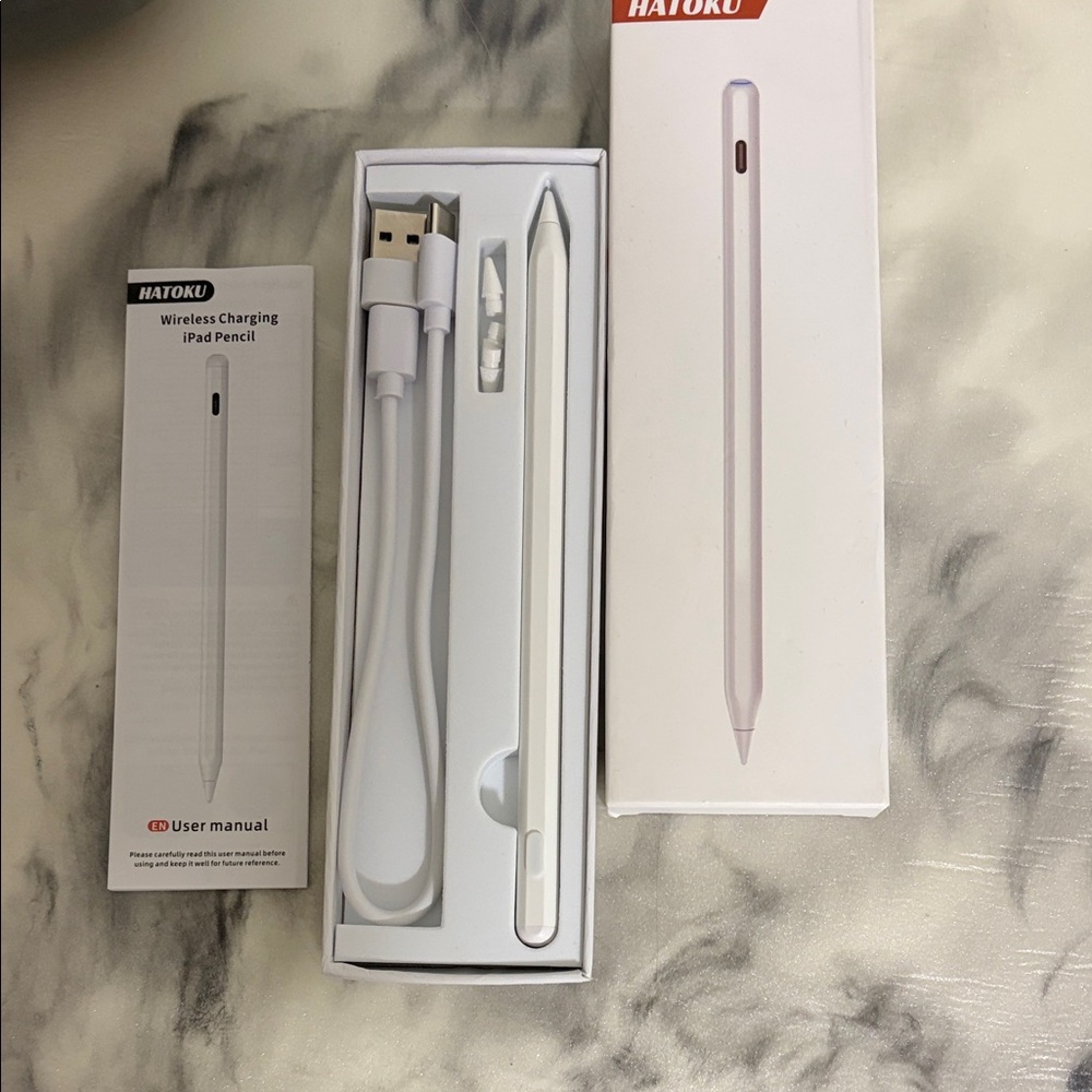 HATOKI Wireless Charging iPad Pencil - White